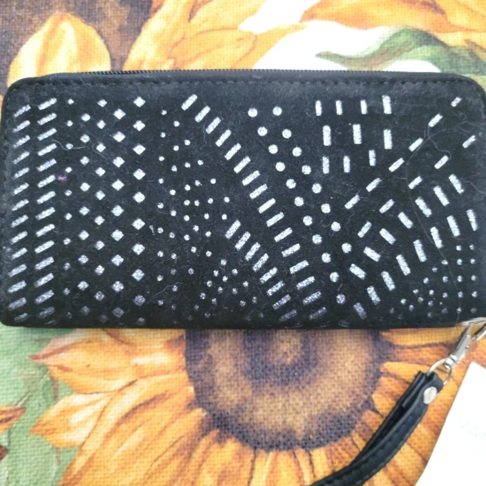 Vanity Faux Suede Wristlet